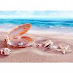 Teemantmaal merit&auml;ht t&auml;isruudu mosaiikkunst Teemanttikandid maastik Pilt kividest kodukaunistus Full Round 20X30CM punane