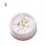 Nail Flake Viie kroonlehe pleekimatu valge stiilne v&auml;ike meisterdamine valge lilleline k&uuml;&uuml;neehistus naistele 2