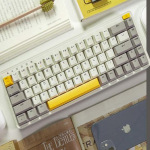 Xiaomi MIIIW ART-seeria mehaaniline klaviatuur 68 klahviga kolme režiimiga 2,4G/bluetooth/C-t&uuml;&uuml;pi juhtmega Gateron G Pro l&uuml;liti kuumvahetusega kollane