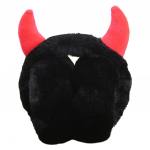 Naiste armsa pulgakommi mustriga k&otilde;rvaklapid Talvised k&otilde;rvasoojendid sarvedega Kunstkarusnahast reguleeritav kokkupandav roosa