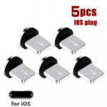 5 tk magnetotsikut C-t&uuml;&uuml;pi magnetilise USB-kaabli mikropistiku jaoks iPhone'i jaoks 5PCS
