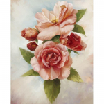 5D DIY Teemantmaaling Lillede Teemanttikandid Roos T&auml;is&uuml;mmargune Mosaiik Pilt Rhinestone Ristpistes Maastiku Seinakaunistus Full Round 20x30CM