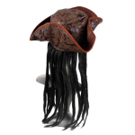 Halloweeni piraadikapteni m&uuml;ts, peokost&uuml;&uuml;m, peakatted punutised, parukas m&uuml;ts Cosplay rekvisiidid