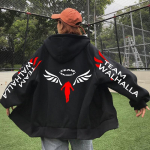 Meeste ja naiste mood Anime pulloverid jakk-mantel Cosplay Gambar Valhalla t&otilde;mblukk Anime kapuuts Mood vabaaja t&otilde;mblukuga topid XL