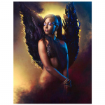 5D DIY t&auml;ispuurteemantmaal Seksikas ingel Ristpistes Ristpistes Kodukaunistus Full Round 20x25CM