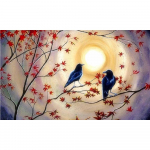 3D-teemanttikandid ristpistes &uuml;mmargune kivimaaling looma vares Full Round 20x25CM