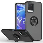 KEYSION Fashion matt &uuml;mbris VIVO Y21 T Y21S Y33S Y33T l&auml;bipaistev r&otilde;ngas P&otilde;rutuskindel telefoni kate VIVO V21 5G Y11 Y12 Y15 Y17 jaoks for VIVO Y21 must