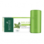 Seep basiiliku ja peterselliga: naha taastamine (150 g), Basiiliku ja peterselli taaselustav suplusbaar Biotique 6.6875