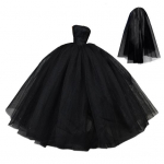 Kleidid Mitmekihilised Pretty Tutu Seelik M&auml;ngumaja Nukk Pulmatarvikud Kleidid must