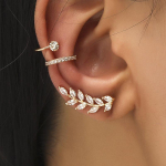 Bohemian NO Piercing Crystal Rhinestone Ear Cuff Wrap Stud Clip K&otilde;rvar&otilde;ngad Naistele T&uuml;drukutele Trendikad k&otilde;rvar&otilde;ngad Ehted Juveelid