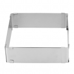 Roostevabast terasest ruutvaht Sisset&otilde;mmatavad k&uuml;psised Koogivorm K&ouml;&ouml;gi k&uuml;psetusvahendid L 16~28cm