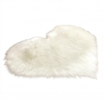 Talos Fluffy Love Heart Shape Palus vaip Libisemisvastane Vaip Uksematt Kodu voodikaunistused 40*50 valge
