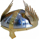 Keskaegne tiivakiiver Norman Nasal King Helmet Deluxe Viking Helmet tiibadega kiiver Emperor Wings kiiver