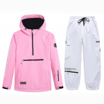 Uus Skiwear kapuuts Meeste ja naiste lumelaua suusakapuuts Tuulekindel soe suusajope p&uuml;kste komplekt XS