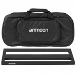ammoon DB-2 Guitar Pedal Board alumiiniumsulamist pedaalilaua komplekt koos kandekoti lintide rihmaga must