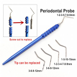 Hambaravi periodontaalne CPI sondi koos Scaler Exploreriga hambaravi endodontilisest materjalist sondi otsa saab asendada hambaarsti materjali 1 set