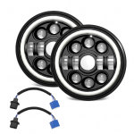 1 tk 7-tolline auto mootorratta LED-esituli koos DRL-i / suunatulega / l&auml;hituledega / 7-tollise &uuml;mmarguse kaugtulega 2Pcs