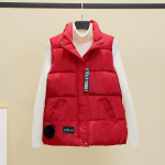 Vest naiste l&uuml;hike Korea s&uuml;gis- ja talvine naiste vestiga naiste mantel M punane