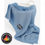 Bellochi bamboo blanket blue star, 100x80 cm, blue