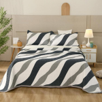 Puuvillane multifunktsionaalne voodikate 3 TK voodikate Four Seasons universaalne puuvillane riie Lihtne tr&uuml;kkimine 200x230cm 3PCS