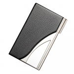 Nahast roostevabast terasest &auml;rinimekaardi &uuml;mbris must