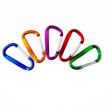 (Suurep&auml;rane kodu)5 tk. Karabiinist v&otilde;tmehoidja alumiiniumist D-kujuline pandlaga vedru matkamiseks T One size