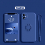 Luksuslik magnetiline silikoon&uuml;mbris Xiaomi 12 12X 11T 10T Pro Redmi Note 10 9 Pro Max 10S 9S POCO X4 Pro K50 katter&otilde;nga hoidja jaoks For Xiaomi 11 Lite tumesinine v&auml;rv