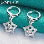 925 Sterling Silver Star K&otilde;rvar&otilde;ngad Naistele Mood Pulmad Kihluspeo Ehted ME129