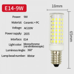 LED maisilamp E14 9W kruvikeraamiline pirn Kodumajapidamises kasutatav soe lambipirn HMM