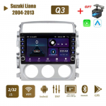 Suzuki Liana 2004-2013 jaoks koos nupu nupuga Android autoraadio multimeediumipleier Navigatsioon stereo GPS 2 Din Carplay 2+32GB 1+16GB