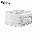 K&uuml;lmkapi munade hoiukarp Sahtli t&uuml;&uuml;p Virnastatav l&auml;bipaistvast plastikust munade karp valge