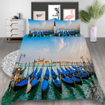 3D Deluxe voodipesukomplekt arhitektuurilise mustriga tekikate ja padjap&uuml;&uuml;r, 2 v&otilde;i 3 t&uuml;kki k&otilde;rgtr&uuml;kist t&auml;issuuruses pestav ja mugav voodipesu UK Single 135x200cm
