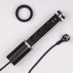 Intelligentne laua pistikupesa h&uuml;pikakna t&otilde;mmatavad toitepunkti pistikupesad koos USB-laadijaga lauaplaadi EU elektripistikupesad kontorik&ouml;&ouml;gi jaoks