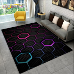 3D abstraktne kaasaegne geomeetrilise illusiooniala vaip, vaibavaip elutoa diivani uksemati sisekujunduseks, lastem&auml;ngu libisemiskindel p&otilde;randamatt 40cm x 60cm
