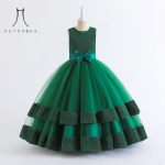 T&uuml;drukute printsessi kleit v&otilde;&otilde;rustaja lavaetendus klaverietendus Riietus Laste pikk kleit Elegantne peokleit 120 roheline