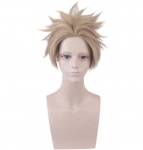 30 cm l&uuml;hike parukas My Hero Academia nr 2 Hero Hawkes Hawks Cosplay kost&uuml;&uuml;m Boku no Hero Academia kuumakindlad s&uuml;nteetilised juukseparukad 30cm khaki