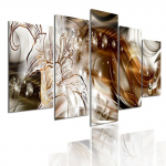 5 t&uuml;kki moodulpilt v&auml;rvilised lilled plakat seinakunst Kunstiline puhas liilia l&otilde;uend elutuppa Kodu Cuadrose sisekujundus 20x35cm*2  20x45cm*2  20x55cm*1