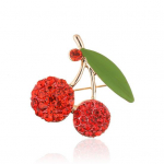 Antiikne roheliste lehtedega kirsi&otilde;li tilgutipross punane