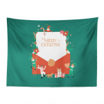 Lumi j&otilde;ulupuu kamin J&otilde;uluvana print Gobel&auml;&auml;n Seinaripp Taust Riidekaunistus J&otilde;ulud Kodu Toa Seinakaunistus 95x73cm