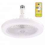 1 tk intelligentne kaugjuhtimispuldiga LED ventilaatori tuli E27 kruviga h&auml;mardatav magamistoa aroomiteraapia plastikust v&auml;ike ventilaatori UFO tuli valge