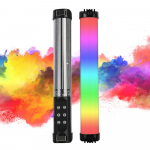RGB k&auml;eshoitav fotolamp h&auml;mardatav LED-valgus kaasaskantav videologi valgusti 2000 mAh akuga 49 RGB must