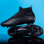 33-46 Noorukitele Laste Jalgpallijalatsid Meeste Sokid Pikad Naelad AG Meeste Treeningjalgpallijalatsid 33 must