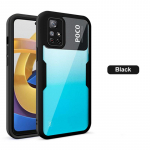 Double 360 ​​eesmine taga l&auml;bipaistev telefoni&uuml;mbris Xiaomi Redmi Note 12 11 10 Pro 12S 11S 11A 12C Poco M3 M4 X3 NFC X4 X5 Pro 5G 4G p&otilde;rutuskindel pehme TPU kate jaoks For Redmi Note 12 5G punane