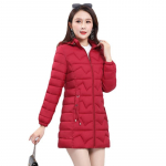 Talvine uus naiste puuvillane mantel naiste keskmise pikkusega &otilde;huke Korea mitmek&uuml;lgne puuvillane mantel, suur paksendatud soe mantel XXXXXXL