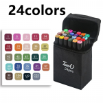 24/30//40/60//80//120 v&auml;rvi Touchfive Copic Markerite sket&scaron;ikomplekt Manga Designi kahepealise pintsli pliiatsile koolikunstitarvete jaoks 24colors