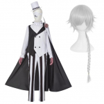 Bungo hulkuvad koerad 4. hooaeg Nikolai Gogoli Cosplay kost&uuml;&uuml;m Mantel Anime vormir&otilde;ivad Halloweeni riided XS-(Costume+Wig)