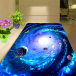 Kaasaegsed 3D-lihtsad luksuslikud majapidamisvaibad veranda pika alaga vaibad voodi vaibad kodukaunistamise vaipade jaoks 80*120cm blue
