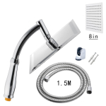 8-tolline Square Air Booster universaalne reguleeritava otsikuga du&scaron;&scaron; 8-inch h&otilde;be