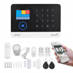 Maja turvaalalarmis&uuml;steem 2,4G WiFi GSM 2,4tolline TFT LCD-ekraan juhtmevaba koduvalvealarm US Plug