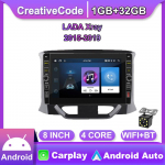8-tolline 2-din Android-autostereo raadio LADA Xray 2015-2019 jaoks koos nupunupuga GPS-navigatsiooniga multimeediumivideopleier 1+32 GB 1+32GB